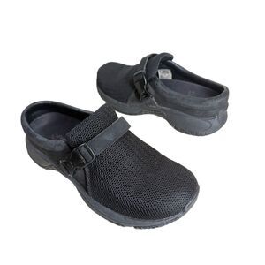 Merrell Shoes Encore Groove Breeze Shoes Womens 6 Black Mesh Clogs Athleisure